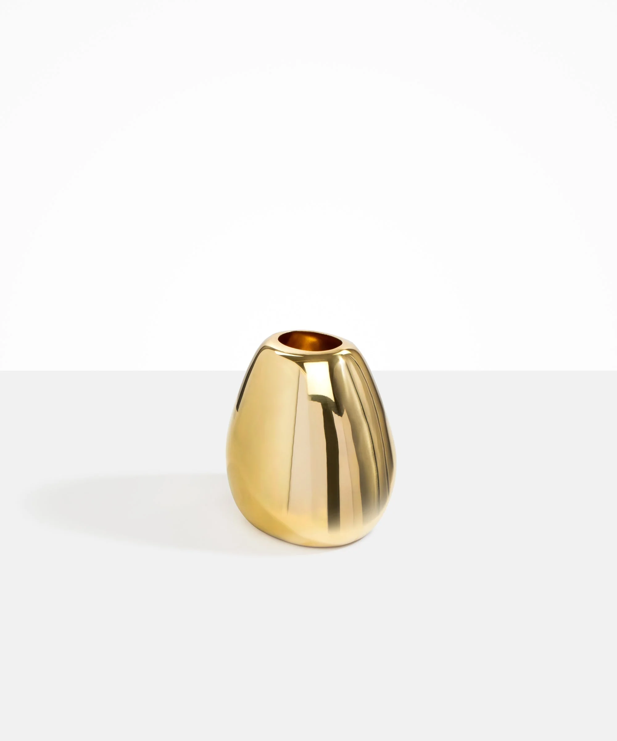 Large Metal Stone Vase - Image 2