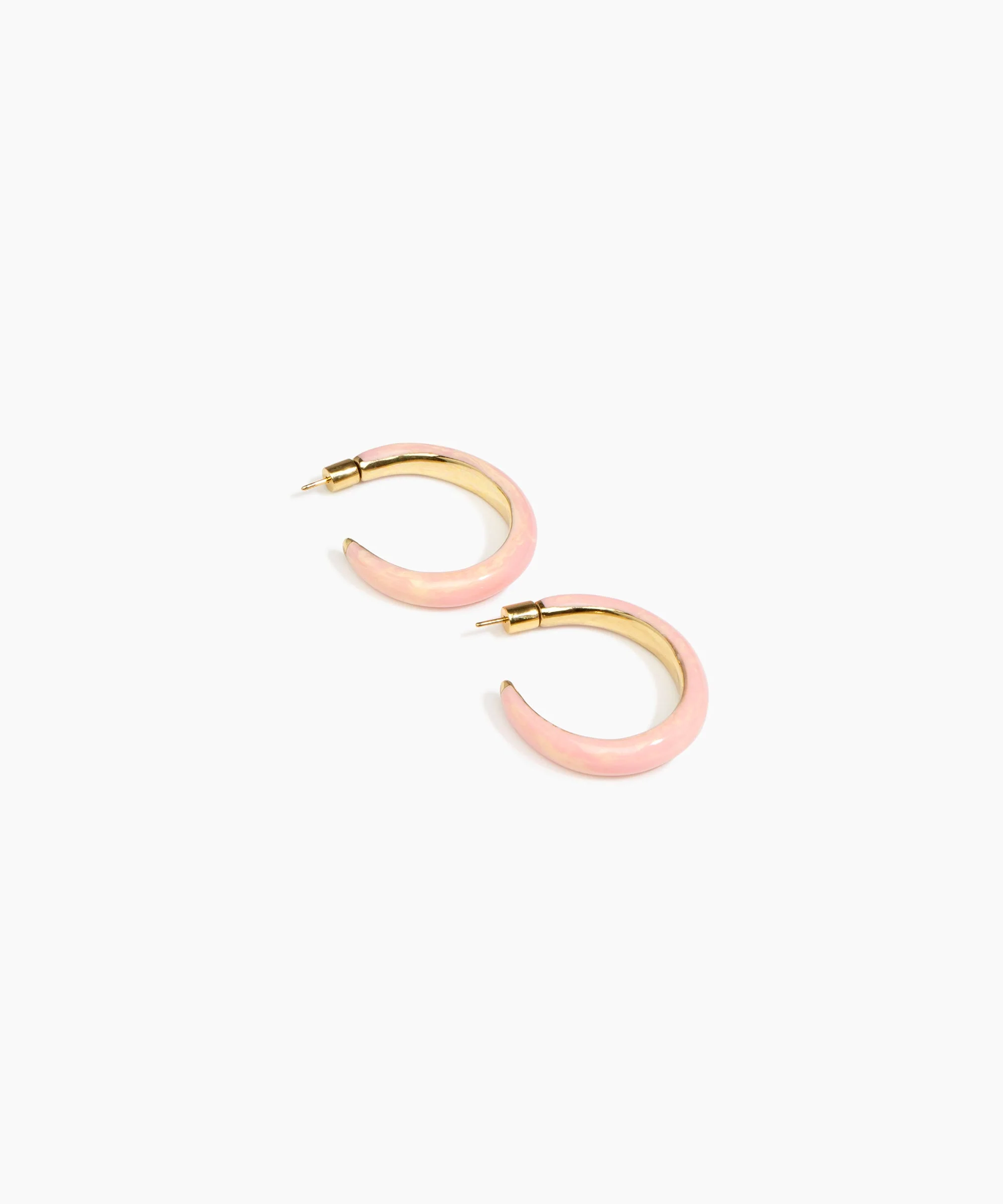 Large Pebble Duo Hoop Earrings - Image 5