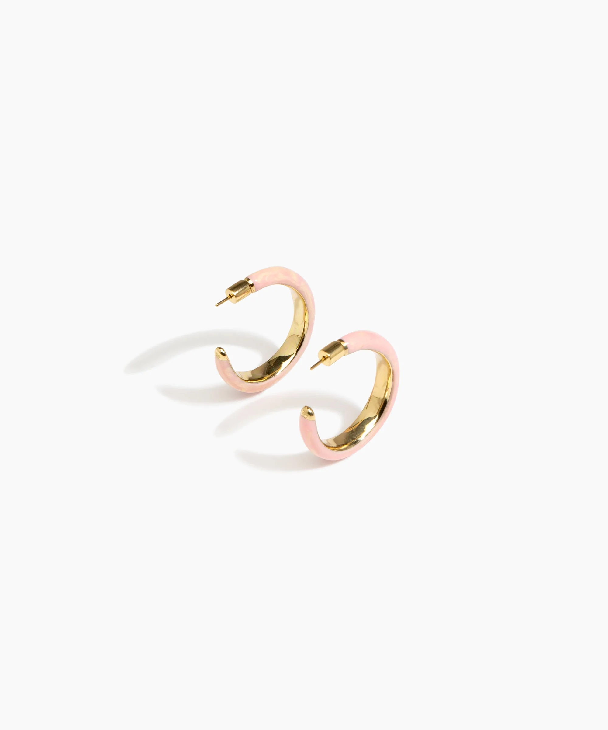 Large Pebble Duo Hoop Earrings - Image 6