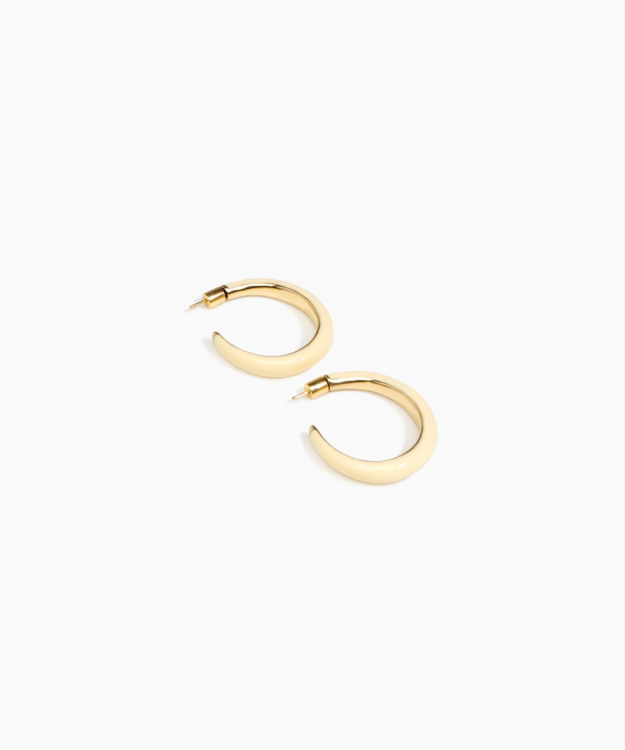 Large Pebble Duo Hoop Earrings - Image 8