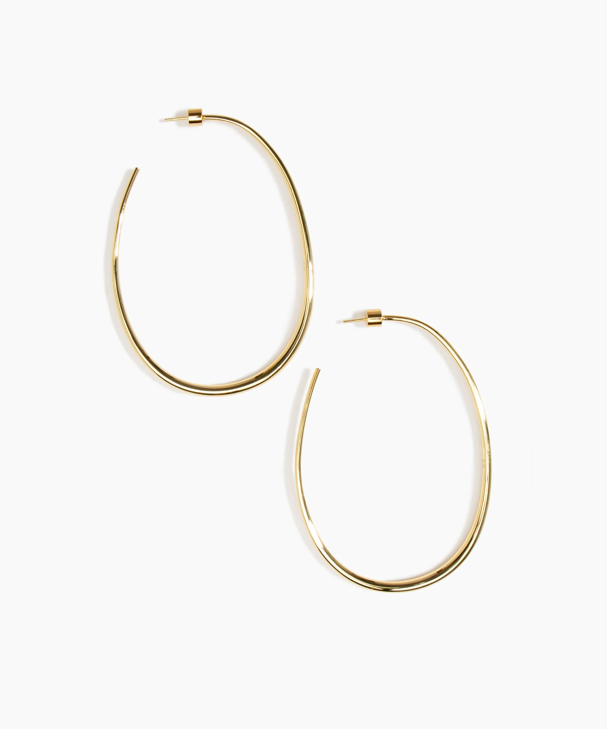 Large Pebble Hoop Earrings