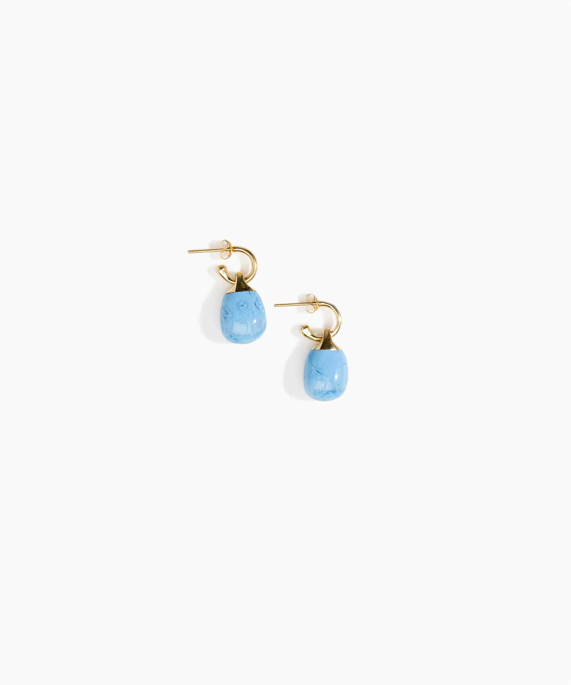 Small River Rock Hoop Earrings - Image 25