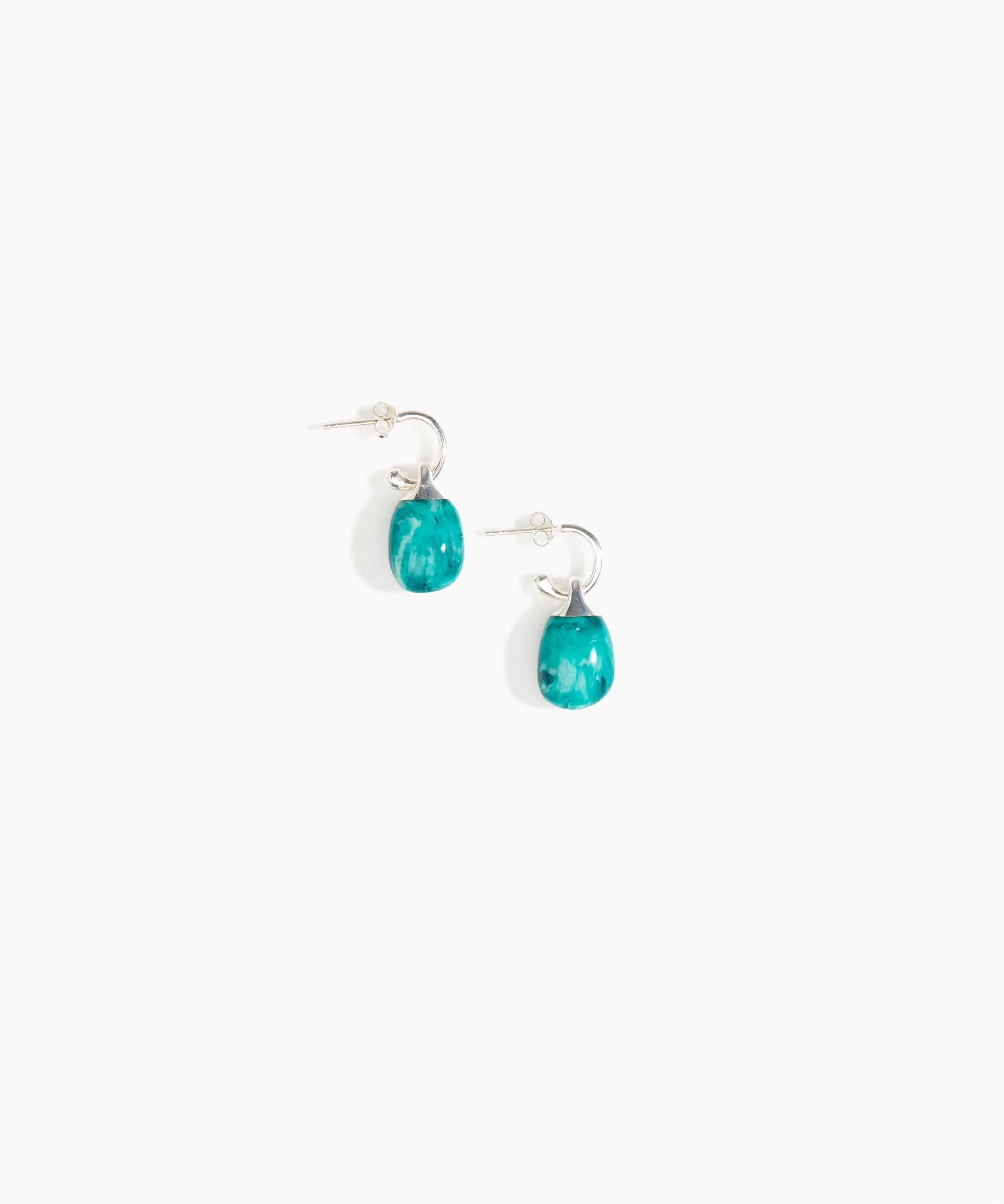 Small River Rock Hoop Earrings - Image 26