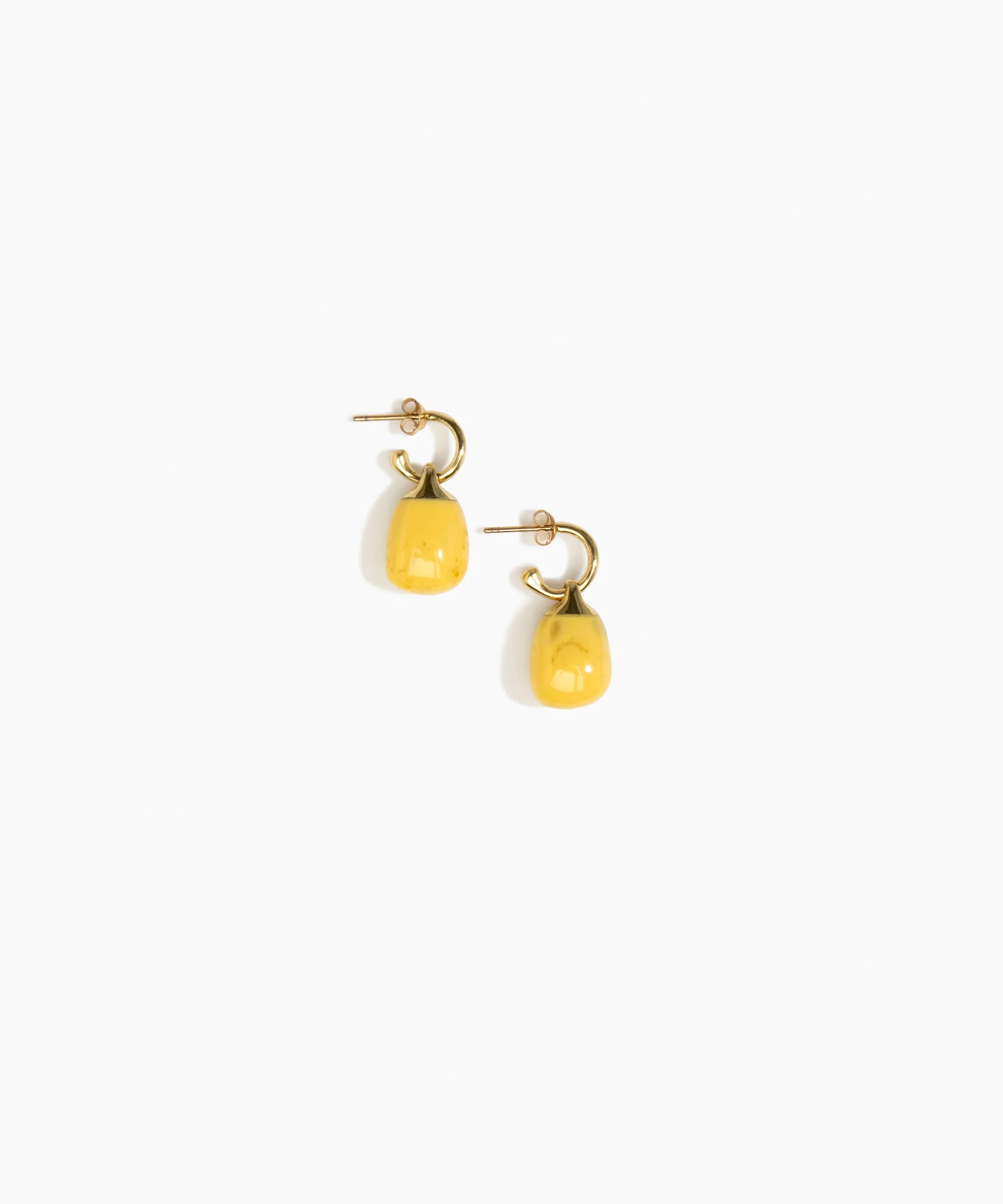 Small River Rock Hoop Earrings - Image 4