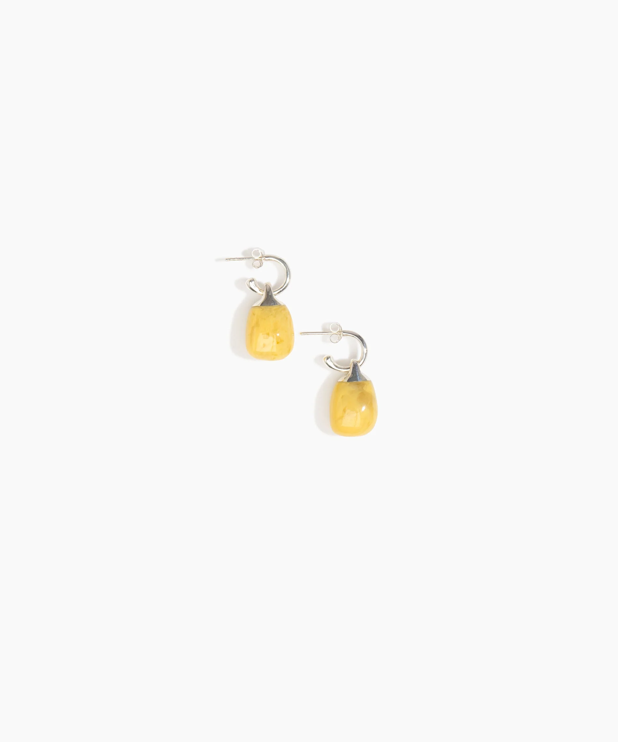 Small River Rock Hoop Earrings - Image 5