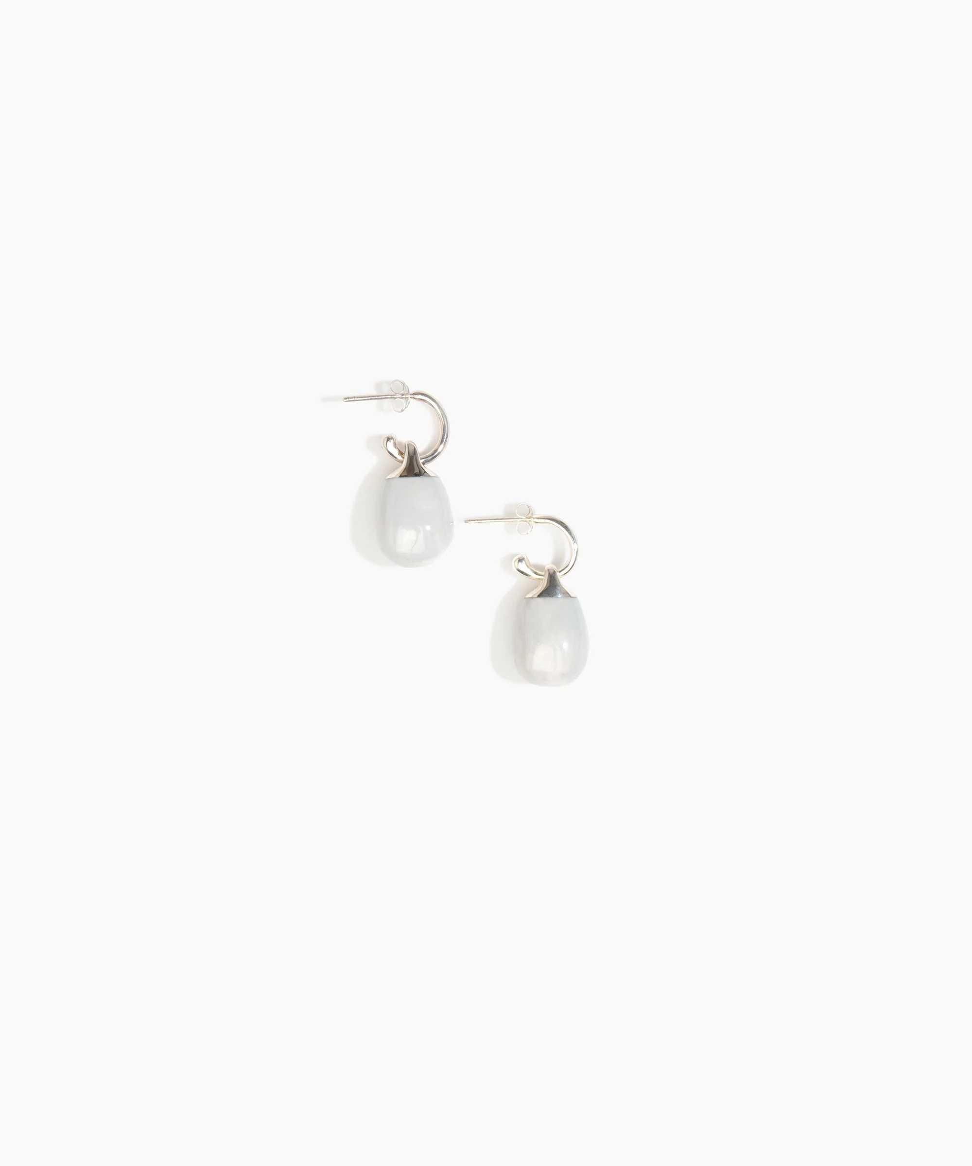 Small River Rock Hoop Earrings - Image 6