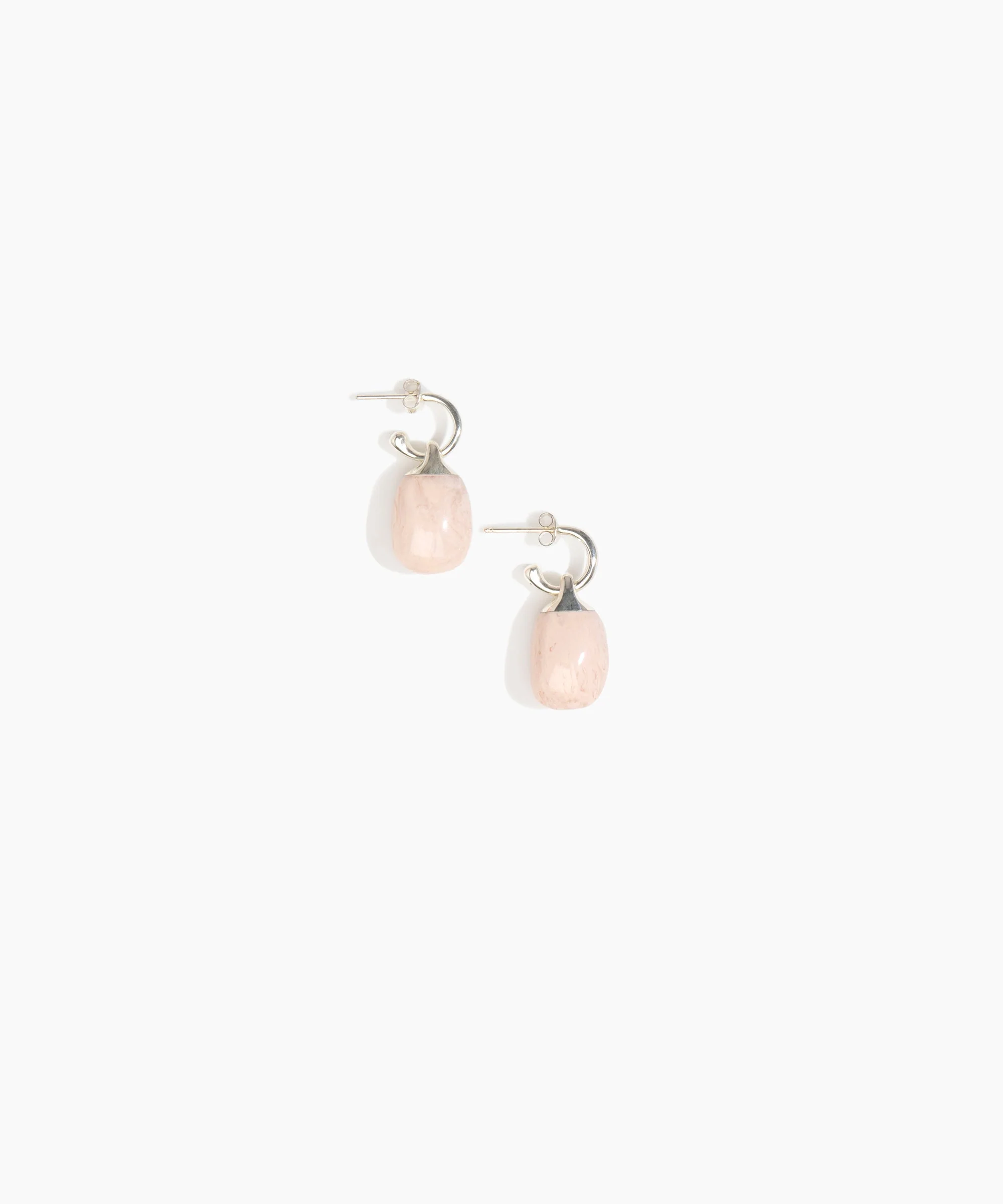 Small River Rock Hoop Earrings - Image 7